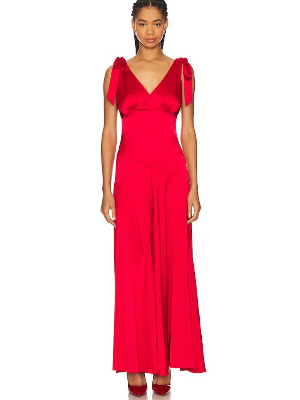 LINE & DOT Harles Maxi Dress in Red